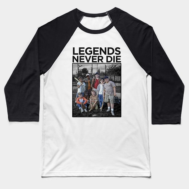 LEGENDS NEVER DIE Baseball T-Shirt by CrazyRich Bimasakti1'no11